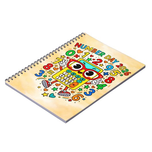 Number Day 2026 Calculator Math Notebook ノートブック (左側)