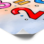 Number Day 2026 Cute Calculator Math Design ポスター (コーナー)