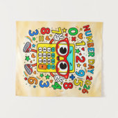Number Day 2026 Cute Maths Calculator Poster タペストリー (正面(横))