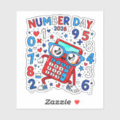 Number Day 2026 Cute Maths Sticker for Kids シール (シート)