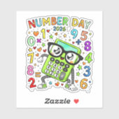 Number Day 2026 Cute Maths Sticker for Kids シール (シート)