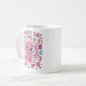 Number Day 2026 Cute Pink Maths Calculator Mug コーヒーマグカップ (正面左)