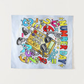 Number Day 2026 Maths Rockstar Banner for Schools タペストリー (正面(横))