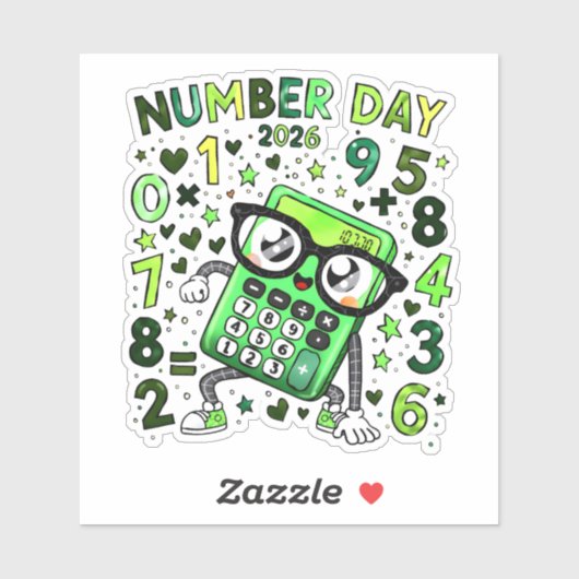 Number Day 2026 Maths Sticker for Kids シール (シート)