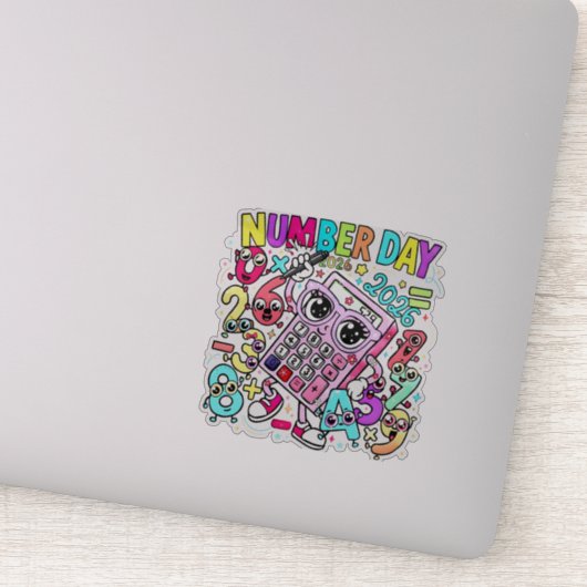 Number Day Calculator Sticker for Kids UK School シール (詳細)