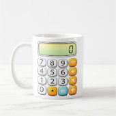Number Day Classic Calculator Math Design コーヒーマグカップ (左)