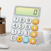 Number Day Classic Calculator Math Design 台座サイン (インサイチュ)