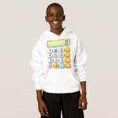 Number Day Classic Calculator Math Hoodie (正面フル)