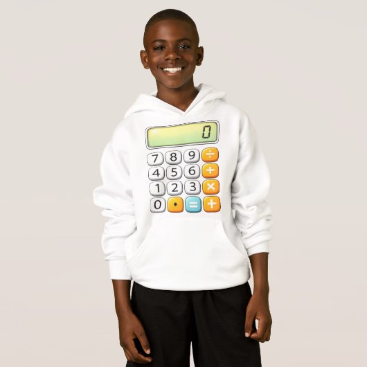 Number Day Classic Calculator Math Hoodie (正面フル)