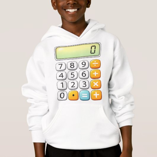 Number Day Classic Calculator Math Hoodie (正面)