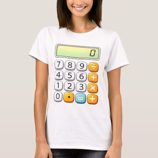 Number Day Classic Calculator Math T Shirt Tシャツ (正面)