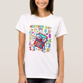 Number Day Colourful Maths T Shirt for Teachers Tシャツ (正面)