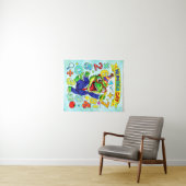 Number Day Dinosaur Math Design for Kids タペストリー (インサイチュ(横))