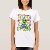 Number Day Dinosaur Maths T Shirt for Kids Tシャツ (正面)