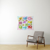 Number Day Funny Cartoon Numbers Design タペストリー (インサイチュ(横))