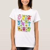 Number Day Funny Cartoon Numbers Math T Shirt Tシャツ (正面)