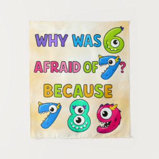 Number Day Funny Maths 7 8 9 Banner for Schools タペストリー