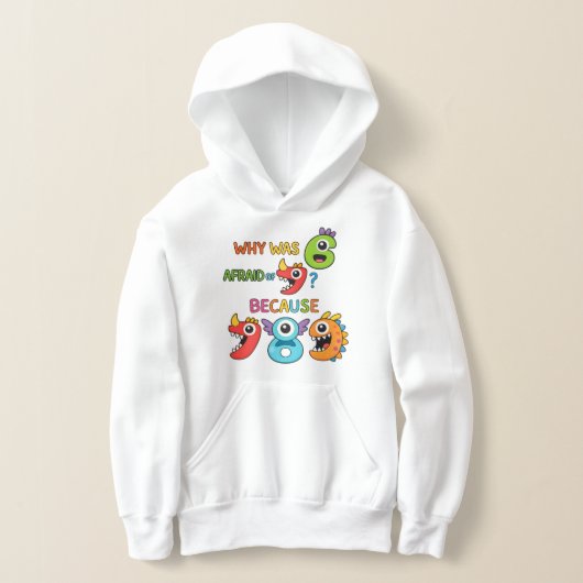 Number Day Funny Maths Hoodie 7 8 9 (レイダウン)