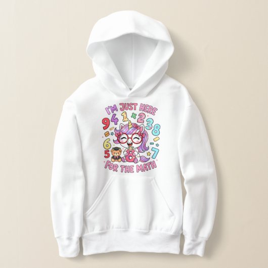 Number Day Funny Maths Hoodie for Kids and Teacher (レイダウン)