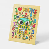 Number Day I Love Maths Pedestal Sign for Schools 台座サイン (正面)