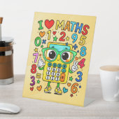 Number Day I Love Maths Pedestal Sign for Schools 台座サイン (インサイチュ)