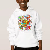 Number Day Kids Hoodie | Fun Colourful Numbers (正面)