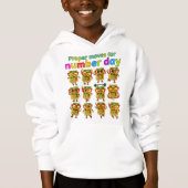 Number Day Kids Hoodie | Maths Movement Activity (正面)