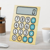 Number Day Maths Calculator Pedestal Sign for Scho 台座サイン (インサイチュ)