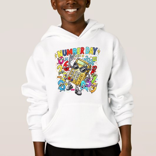 Number Day Maths Hoodie for Kids | Primary School  (正面)