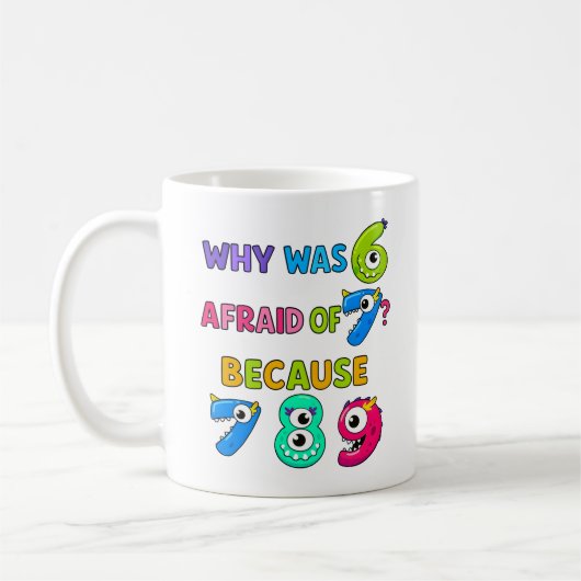Number Day Maths Joke Mug | 7 8 9 Funny コーヒーマグカップ (左)