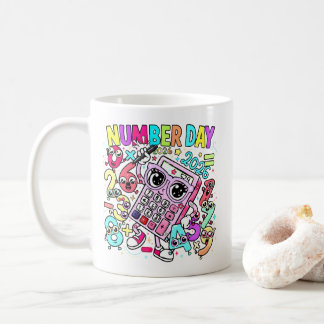 Number Day Maths Mug | Cute Calculator Design コーヒーマグカップ