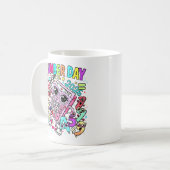 Number Day Maths Mug | Cute Calculator Design コーヒーマグカップ (正面左)