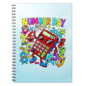 Number Day Maths Notebook | Fun Colourful Numbers ノートブック (正面)