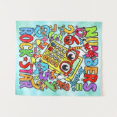 Number Day Maths Rockstar Banner for Schools タペストリー (正面(横))