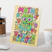 Number Day Maths Rockstar Pedestal Sign for School 台座サイン (インサイチュ)
