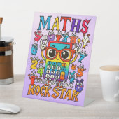 Number Day Maths Rockstar Pedestal Sign for School 台座サイン (インサイチュ)