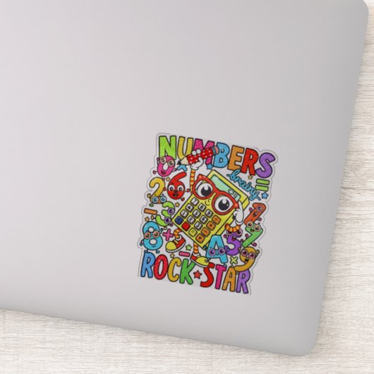 Number Day Maths Sticker for Kids UK Classroom シール (詳細)