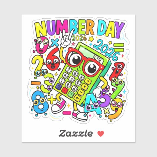 Number Day Maths Sticker for Kids UK School シール (シート)