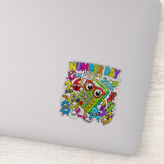Number Day Maths Sticker for Kids UK School シール (詳細)