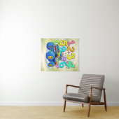 Number Day Monster Truck Math Design タペストリー (インサイチュ(横))