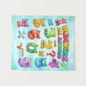 Number Day Numbers All Around Maths Banner for Sch タペストリー (正面(横))