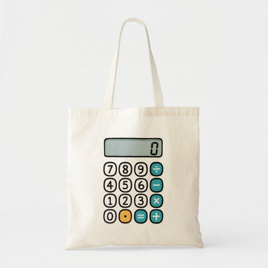 Number Day Simple Calculator Math Tote Bag トートバッグ (正面)