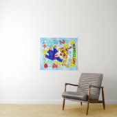 Number Day Smart Cat Math Design for Kids タペストリー (インサイチュ(横))