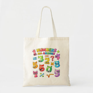 Number Day Tote Bag | Colourful Maths Numbers トートバッグ