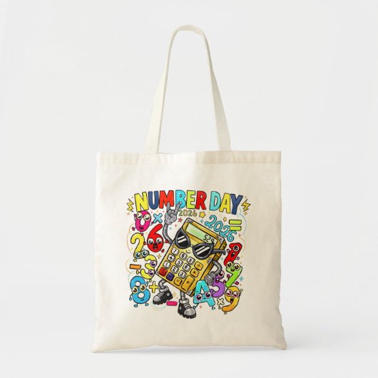 Number Day Tote Bag | Fun Maths Learning トートバッグ (正面)