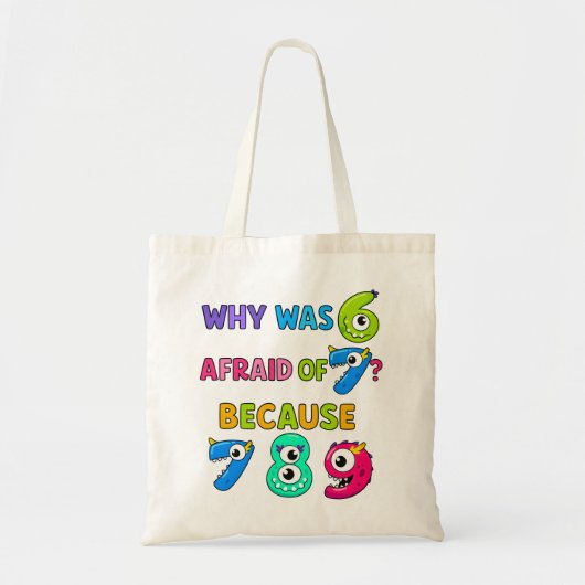 Number Day Tote Bag | Funny Maths Numbers トートバッグ (正面)
