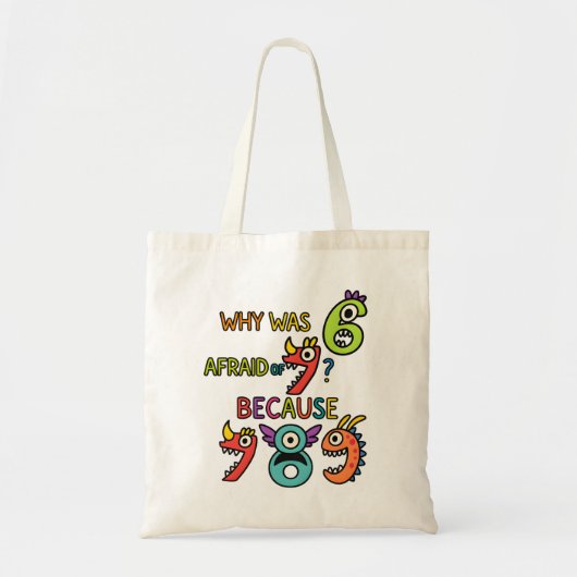 Number Day Tote Bag | Funny Maths Numbers トートバッグ (正面)