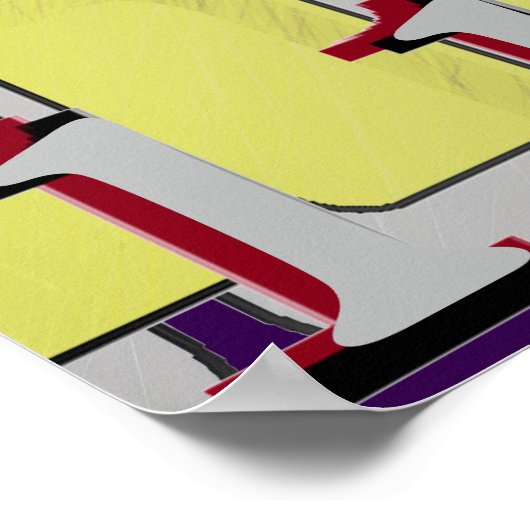 Number Eye Chart  ポスター (角)