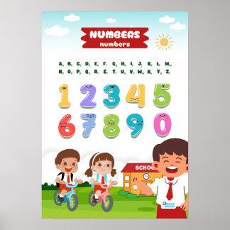Number Featuring Happy Kids ポスター
