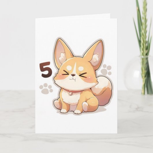 Number Five Anime Dog シーズンカード (正面)